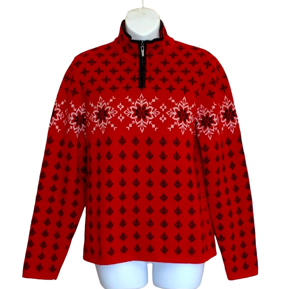 Neve Women’s Wool 1/4 Zip Sweater Size XL